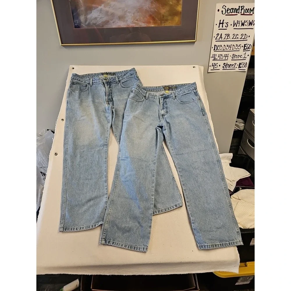 Mens Cabela Classic Fit 34x29 Jeans 100% cotton Workwear Lot Of 2